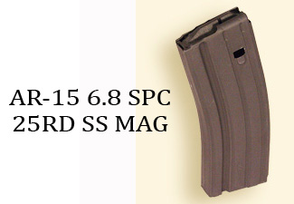 ASC AR-15 6.8 SPC 25rd SS Mag